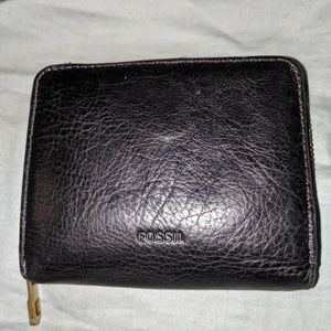 Fossil Logan Mini Wallet in Black